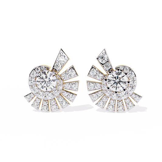 Oyester Round Earrings