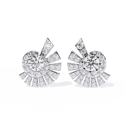 Oyester Round Earrings