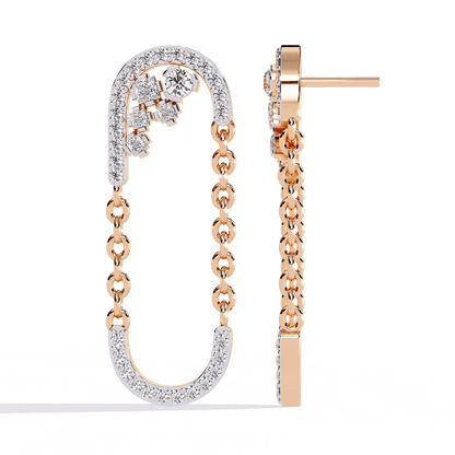 Circuit Designer Diamond Earrings