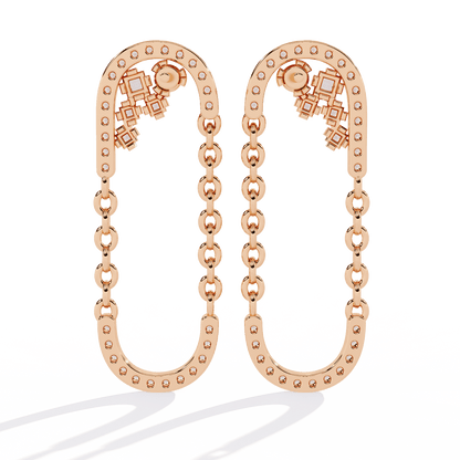 Circuit Designer Diamond Earrings