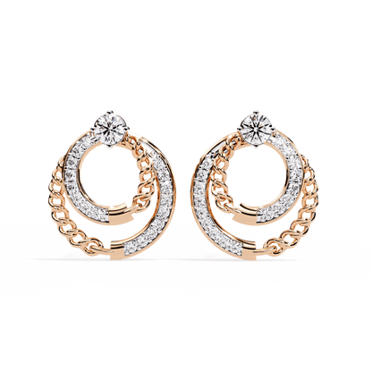 Double Loops Dangler Earrings
