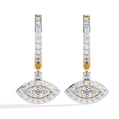 Trending Eye Shaped Dangler Earrings