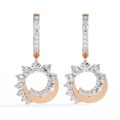 Crescent Moon Dangler Earrings