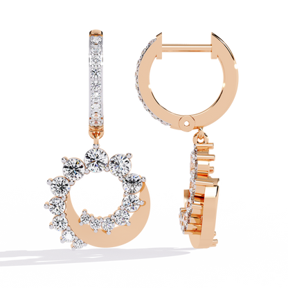Crescent Moon Dangler Earrings