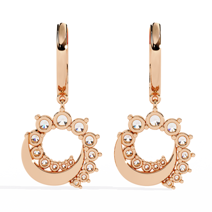 Crescent Moon Dangler Earrings