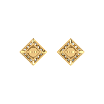 Dashing Princess Cut Solitaire Halo Pendant Set