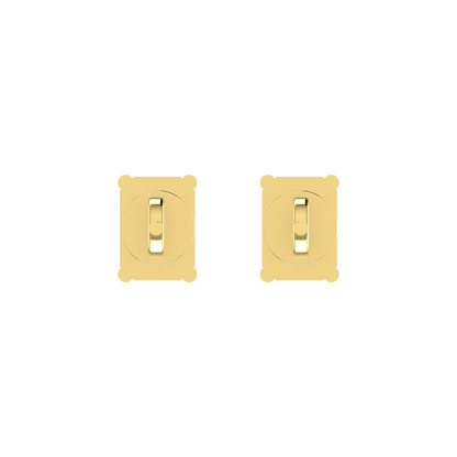 Plush Beauty 1 Carat Each Emerald Cut Solitaire Earring