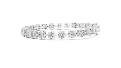 Heirloom Legacy 50 Pointers Round Cut Solitaire Bangle
