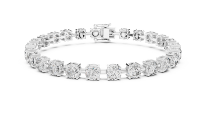 Heirloom Legacy 50 Pointers Round Cut Solitaire Bangle
