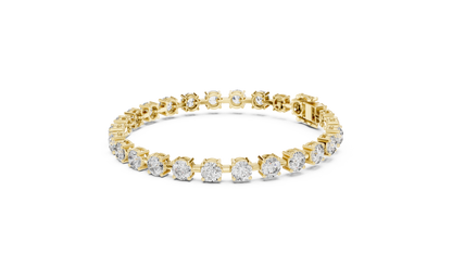 Heirloom Legacy 50 Pointers Round Cut Solitaire Bangle