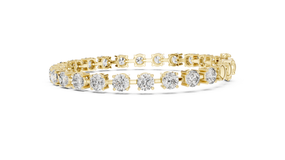 Heirloom Legacy 50 Pointers Round Cut Solitaire Bangle