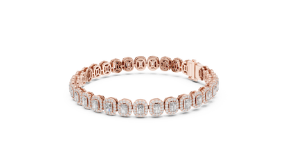 Stunning 15 Pointer Radiant Cut Tennis Bracelet