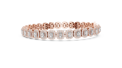 Stunning 15 Pointer Radiant Cut Tennis Bracelet