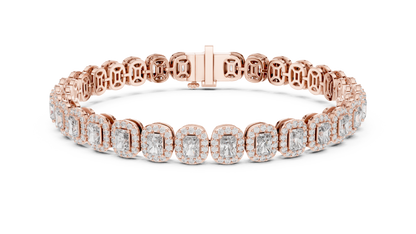 Stunning 15 Pointer Radiant Cut Tennis Bracelet
