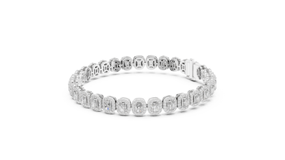 Stunning 15 Pointer Radiant Cut Tennis Bracelet