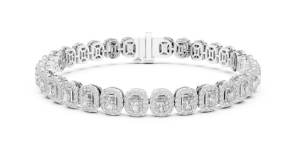 Stunning 15 Pointer Radiant Cut Tennis Bracelet