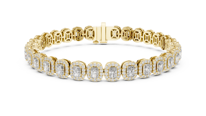Stunning 15 Pointer Radiant Cut Tennis Bracelet