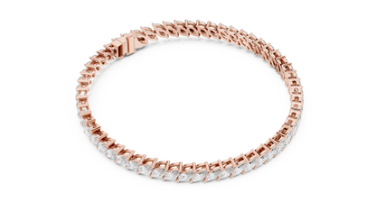 15 Pointer Fancy Diamonds Remix Tennis Bracelet