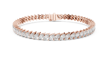 15 Pointer Marquise March Tennis Bracelet