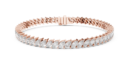 15 Pointer Marquise March Tennis Bracelet
