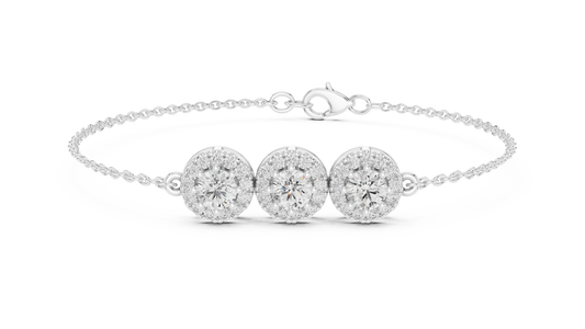 3 Stories Daily Wear Solitaire Bracelet