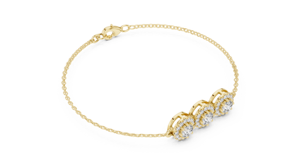 3 Stories Daily Wear Solitaire Bracelet