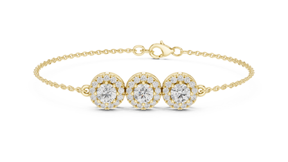 3 Stories Daily Wear Solitaire Bracelet