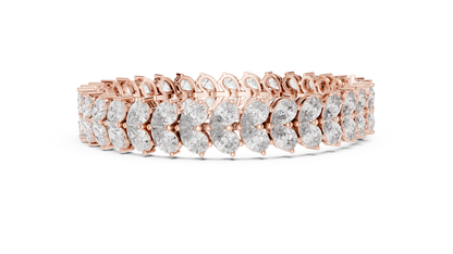 High Glam Shimmer Party Wear Diamond Bracelet