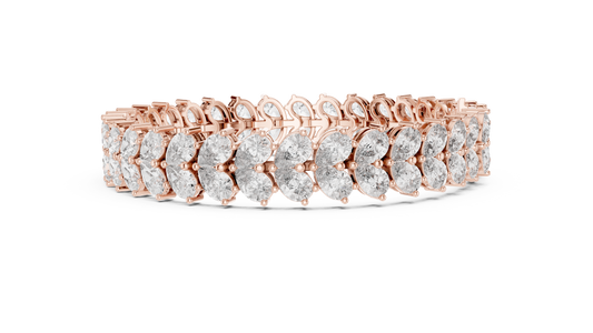 High Glam Shimmer Party Wear Diamond Bracelet