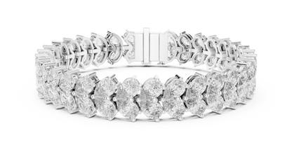 High Glam Shimmer Party Wear Diamond Bracelet