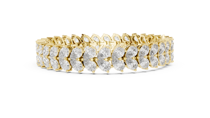 High Glam Shimmer Party Wear Diamond Bracelet