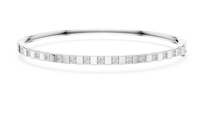 Subtle Gold and Diamond Bangle