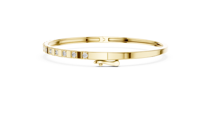 Subtle Gold and Diamond Bangle