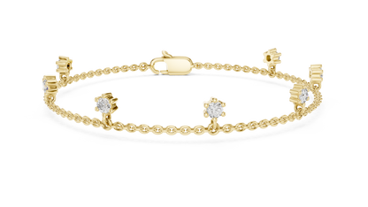 Starry Charms Diamond Bracelet