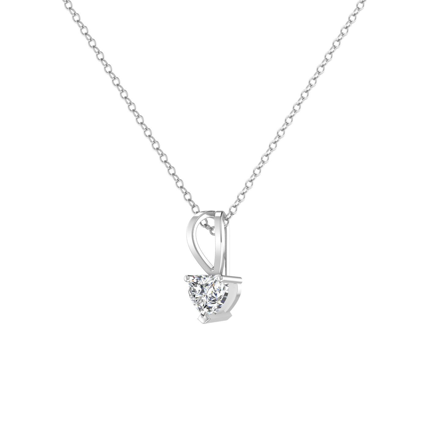 Heart 0.5 Carat Solitaire Pendant