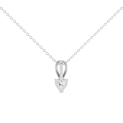 Heart 0.5 Carat Solitaire Pendant Set