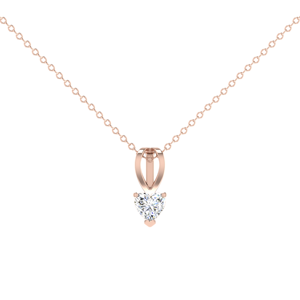 Heart 0.5 Carat Solitaire Pendant