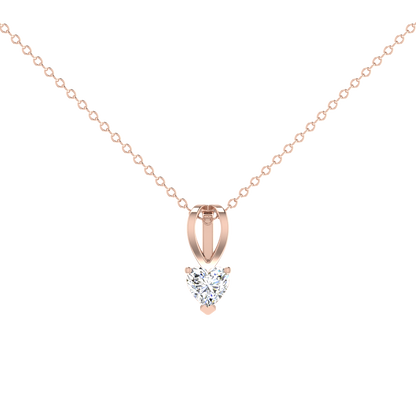 Heart 0.5 Carat Solitaire Pendant