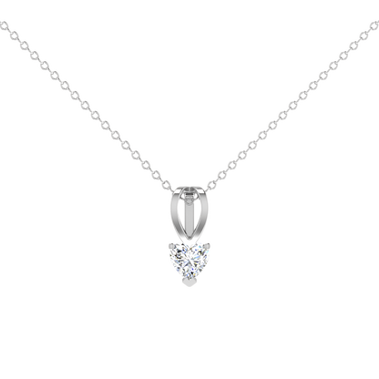 Heart 0.5 Carat Solitaire Pendant Set