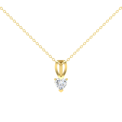 Heart 0.5 Carat Solitaire Pendant