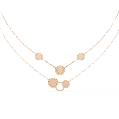 Double Layered Diamond Necklace