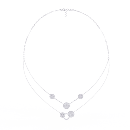 Double Layered Diamond Necklace