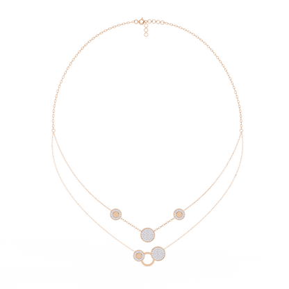 Double Layered Diamond Necklace