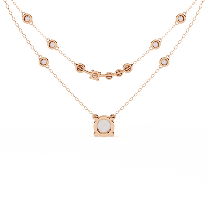 Fashionista Layered Diamond Necklace