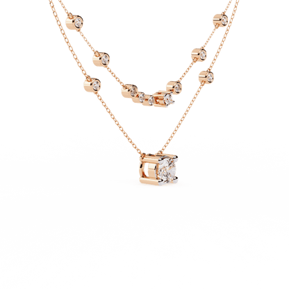 Fashionista Layered Diamond Necklace