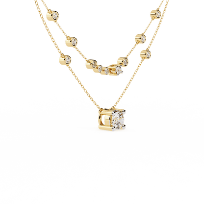 Fashionista Layered Diamond Necklace