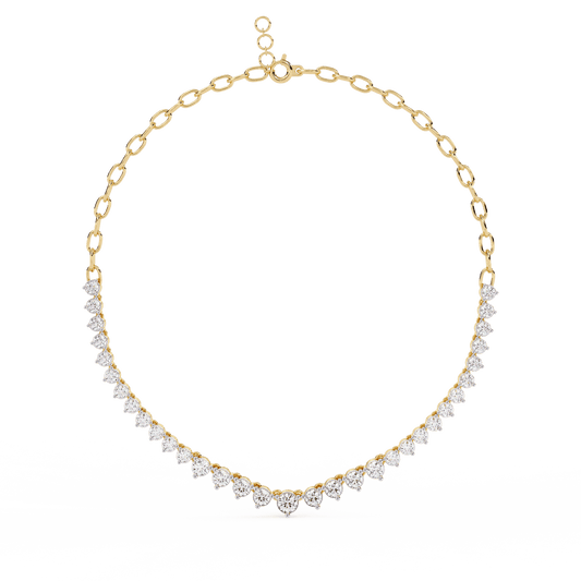 Classic Tennis Diamond Necklace