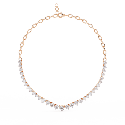 Classic Tennis Diamond Necklace