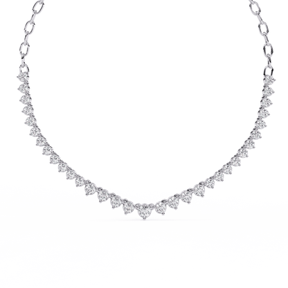 Classic Tennis Diamond Necklace