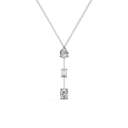 Three Shapes Diamond Necklace